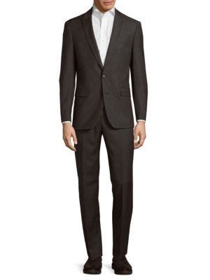 michael kors slim fit solid wool suit|Michael Kors Suits .